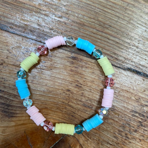 Pastel Bead Bracelet (540)