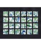 Original abstract monoprint paper collage green and blue - FOD4 - Image 2