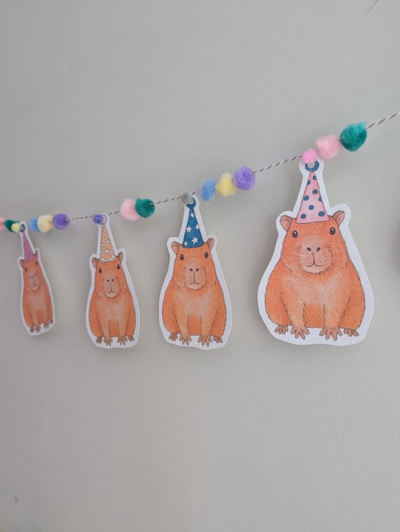 Capybara Birthday Bunting
