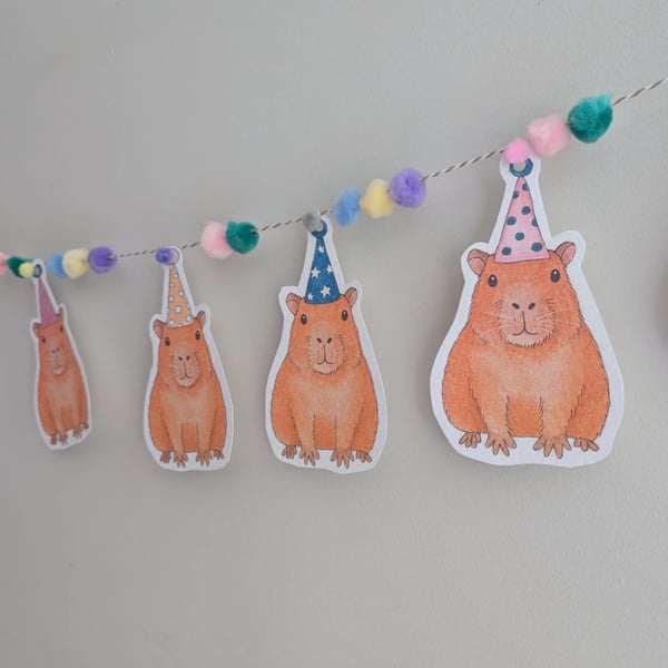 Capybara Birthday Bunting