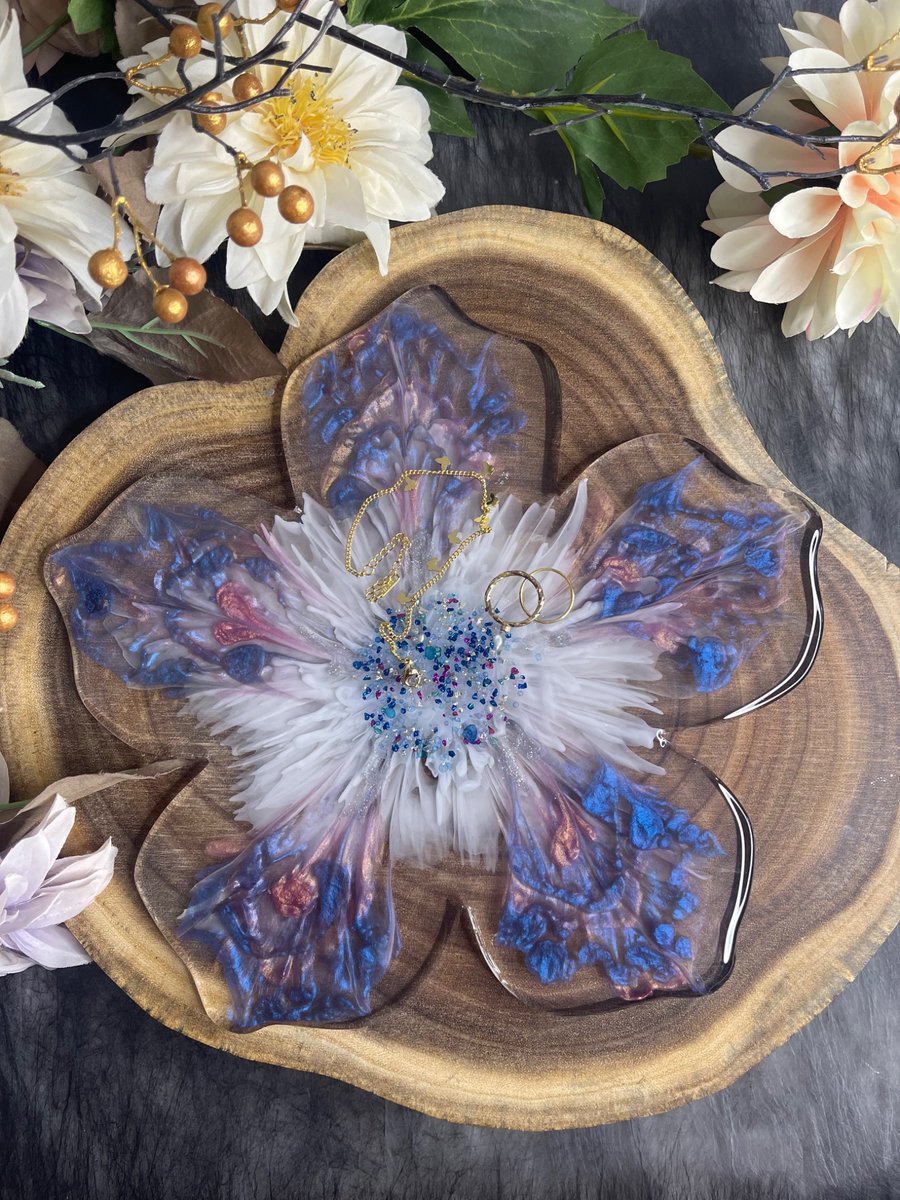 Handmade Resin Flower Coaster 