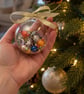 Christmas Stitch Marker Bauble – Handmade Knitting & Crochet Gift