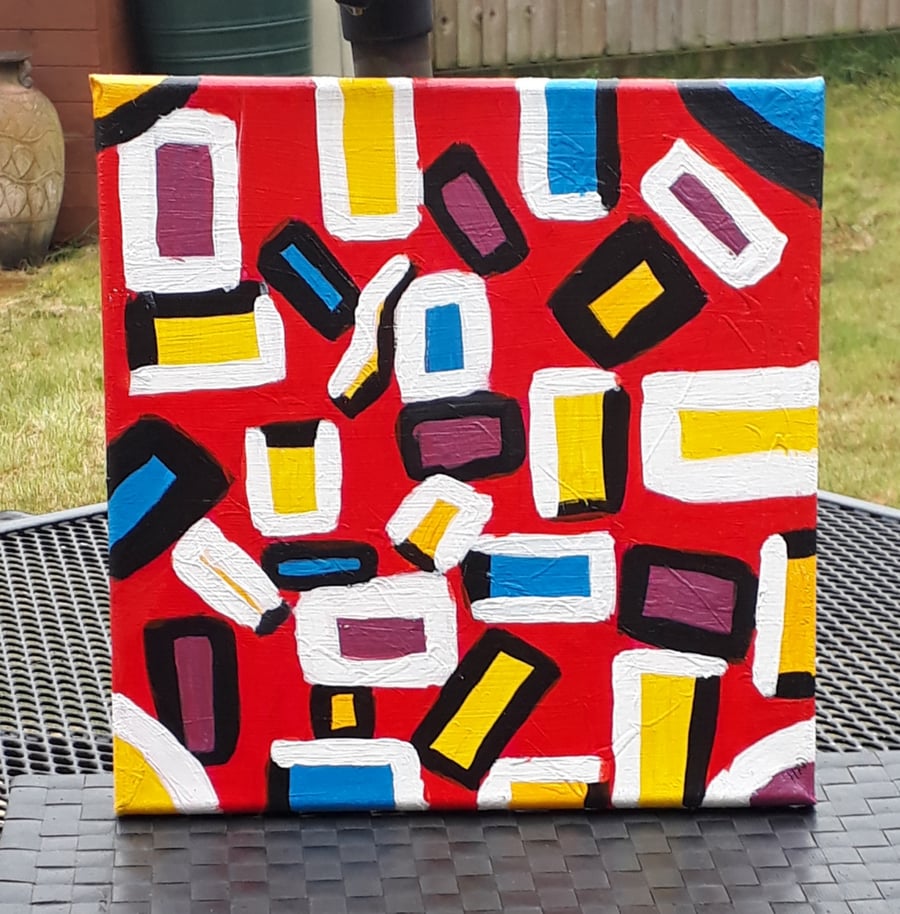  Acrylic abstract original painting - Allsorts - Folksy