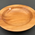 Yew bowl or plate with wide brim