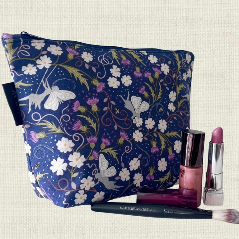 Makeup bags fairies and thistles