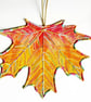 Leaf Hanging Decoration Free Machine Embroidery Home Decor  - Image 1