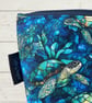Makeup bags sea turtles on stained glass - Image 4