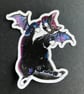 Halloween Cat Die Cut Waterproof Stickers - Pack of 4 Meowoween Designs - Image 3