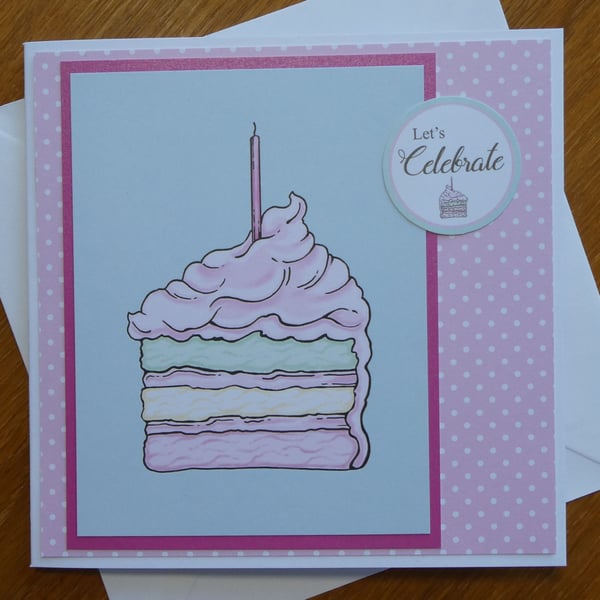 Birthday Card - Cake