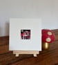 Mounted Miniature Robin Catching a Star Whimsy Watercolour Toadstools Print - Image 4