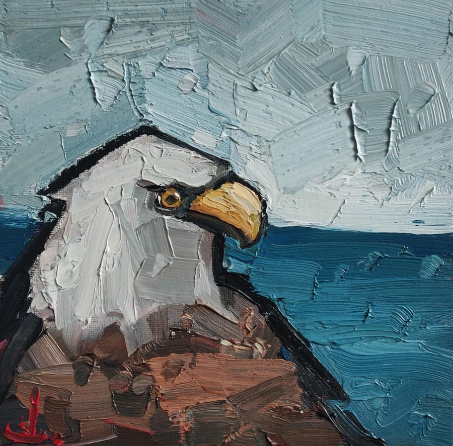 Bald Eagle At Sea