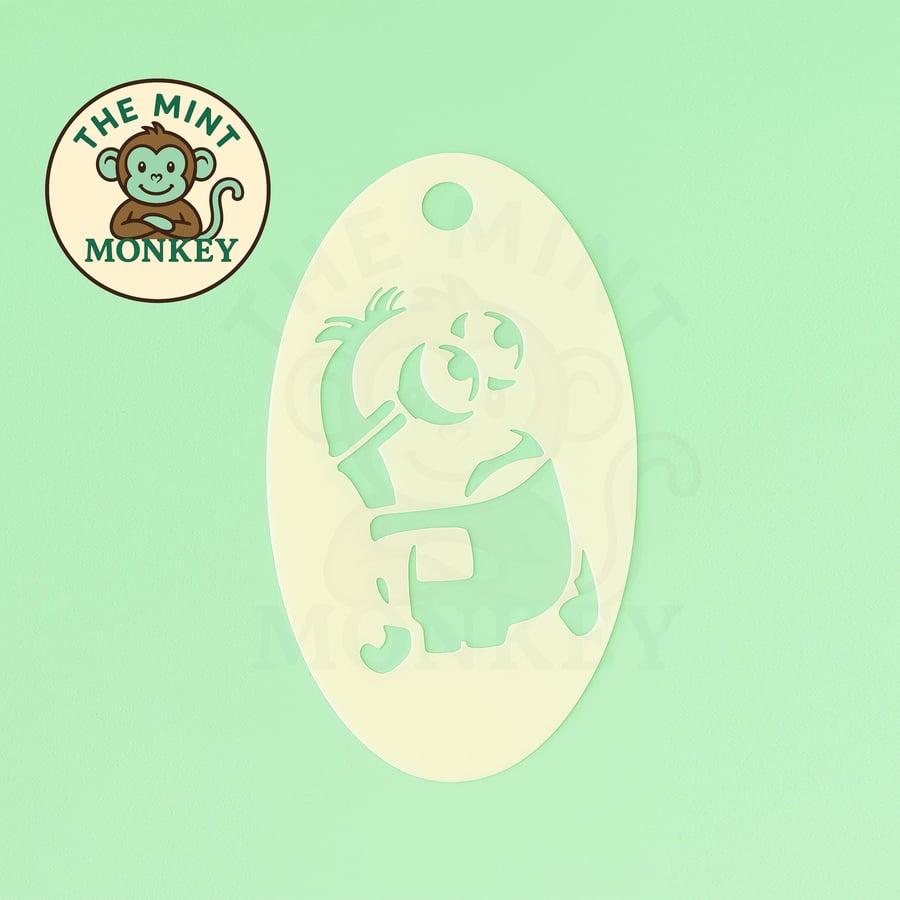 Minion - Face Paint Stencil - Kids Party - Reusable - cake decorating - cartoon 