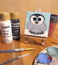 Sold Cute Baby Penguin Mini Painting - Image 9