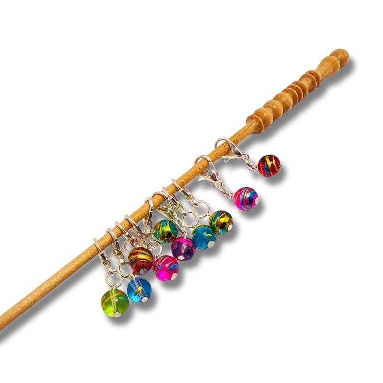 Crochet Stitch Markers -Bombay Summer