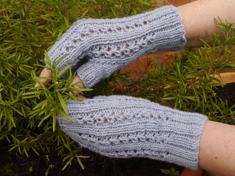 Fingerless Gloves Hand Knitted