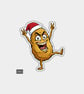 Unique Funny Christmas Sticker Xmas Decal For Adults - Cheeky Potato - Image 1