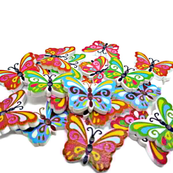 10 Butterfly Buttons