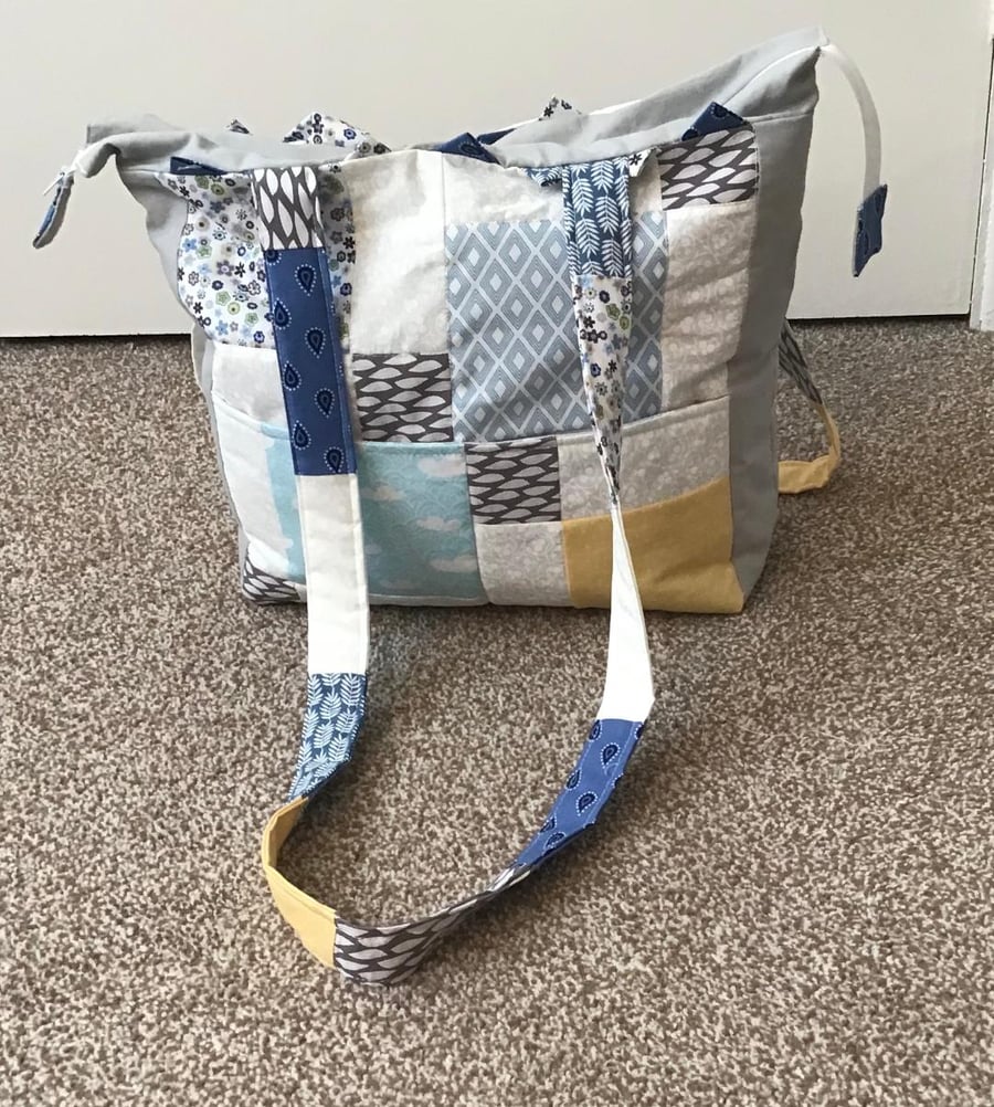 patchwork Bag with lots of pockets