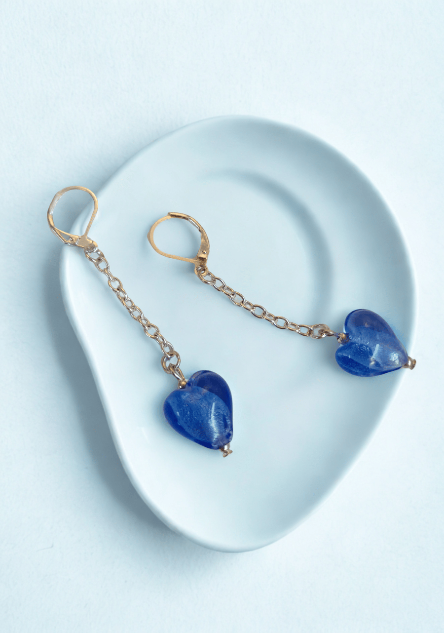Blue Hearts on Chains