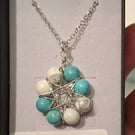 Wire wrapped pendant with chain 