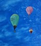 Hot Air Balloons Skyscape Original Oil Painting  - Image 1