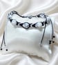 White Howlite with Black Spinel Bracelet