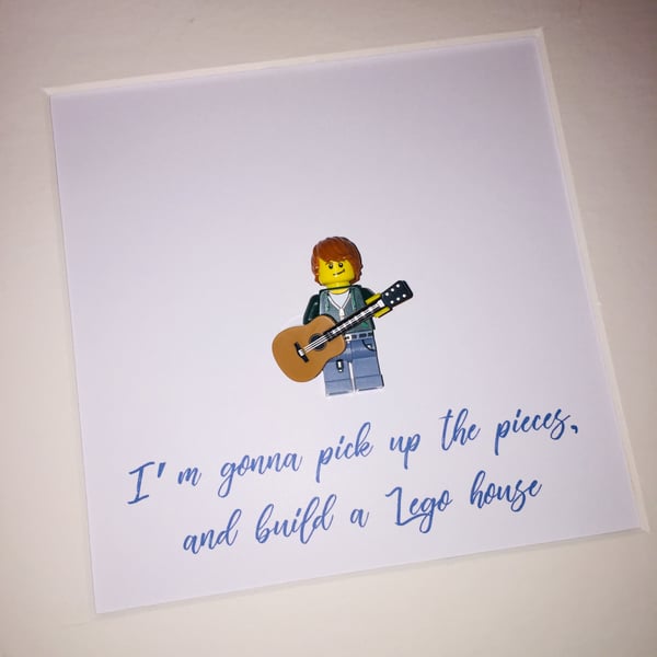 ED SHEERAN - FRAMED LEGO MINIFIGURE - CUSTOM MADE - STUNNING