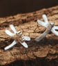 Dainty dragonfly earrings - Image 1