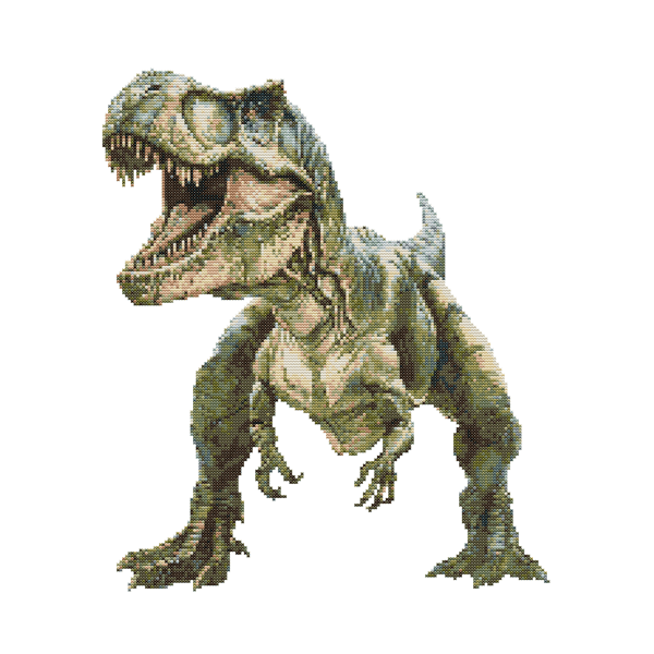 T-REX TERROR - Cross Stitch Pattern - Cross Stitch Chart