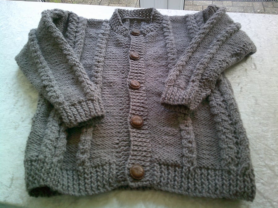 26 inch Aran Cardigan