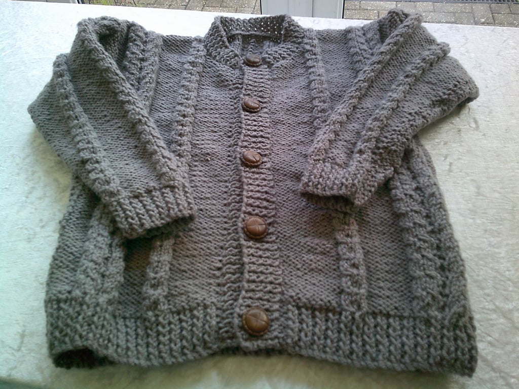 26 inch Aran Cardigan