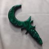 Custom For Georgina - Malachite Crescent Moon boline Dagger