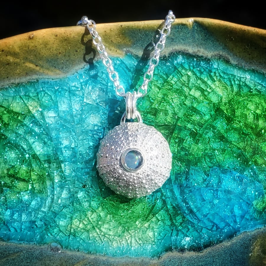 Sea Urchin Opal Necklace 