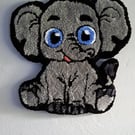 Cute Handmade ELEPHANT Wall Hanging Rug 34x34 cm small