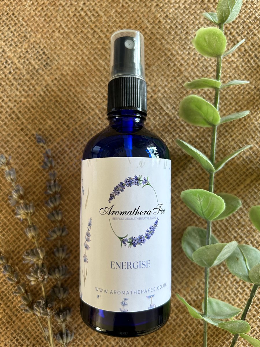 Energise Aromatherapy essential oil Room & Linen Spray 100ml