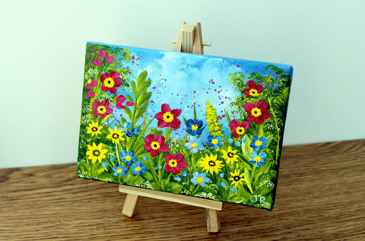 Original Easel Painting "Love my Garden" (Ref no 22)