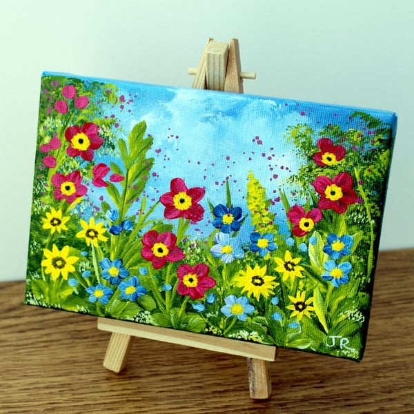 Original Easel Painting "Love my Garden" (Ref no 22)