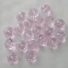 20 x Light Pink Faceted Crystal Rondelle Beads