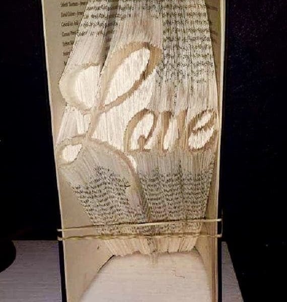 Love (in great vibes font) COMBIBook Folding Pattern - EMAILED PDF PATTERN