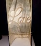 Love (in great vibes font) COMBIBook Folding Pattern - EMAILED PDF PATTERN - Image 1