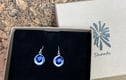 Sterling Silver Bezel Tray Earrings
