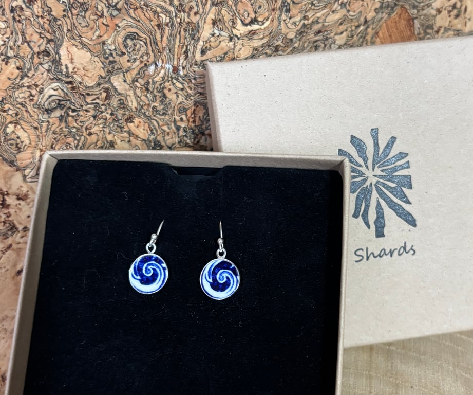 Handcrafted Earrings, Unique Sterling Silver Eco Gifts, Sustainable Christmas 