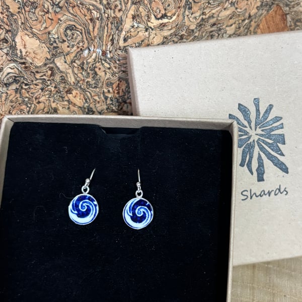 Handcrafted Earrings, Unique Sterling Silver Eco Gifts, Sustainable Christmas 