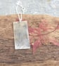 Rectangular seaweed imprint pendant - Image 3