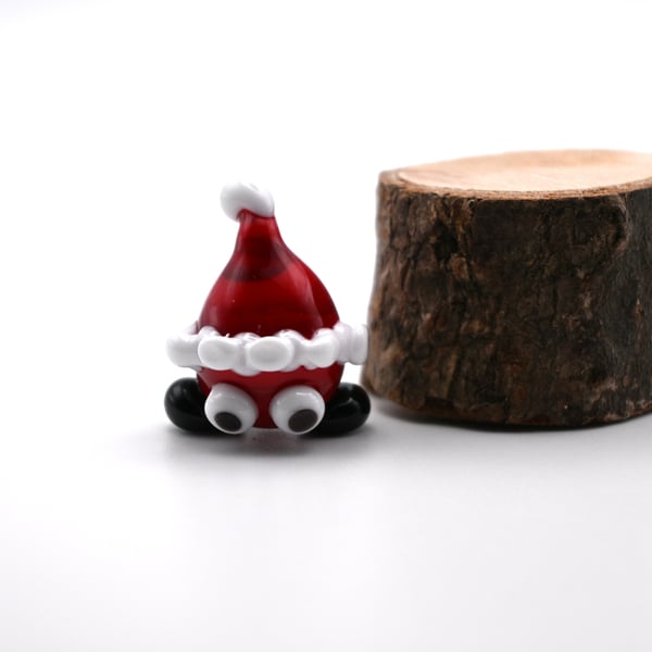 small glass christmas hat creature keepsake 