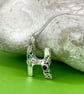 Letter H charm in fine silver - Image 3