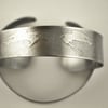 Surgical steel Raven Cuff, natural silver finish, slim