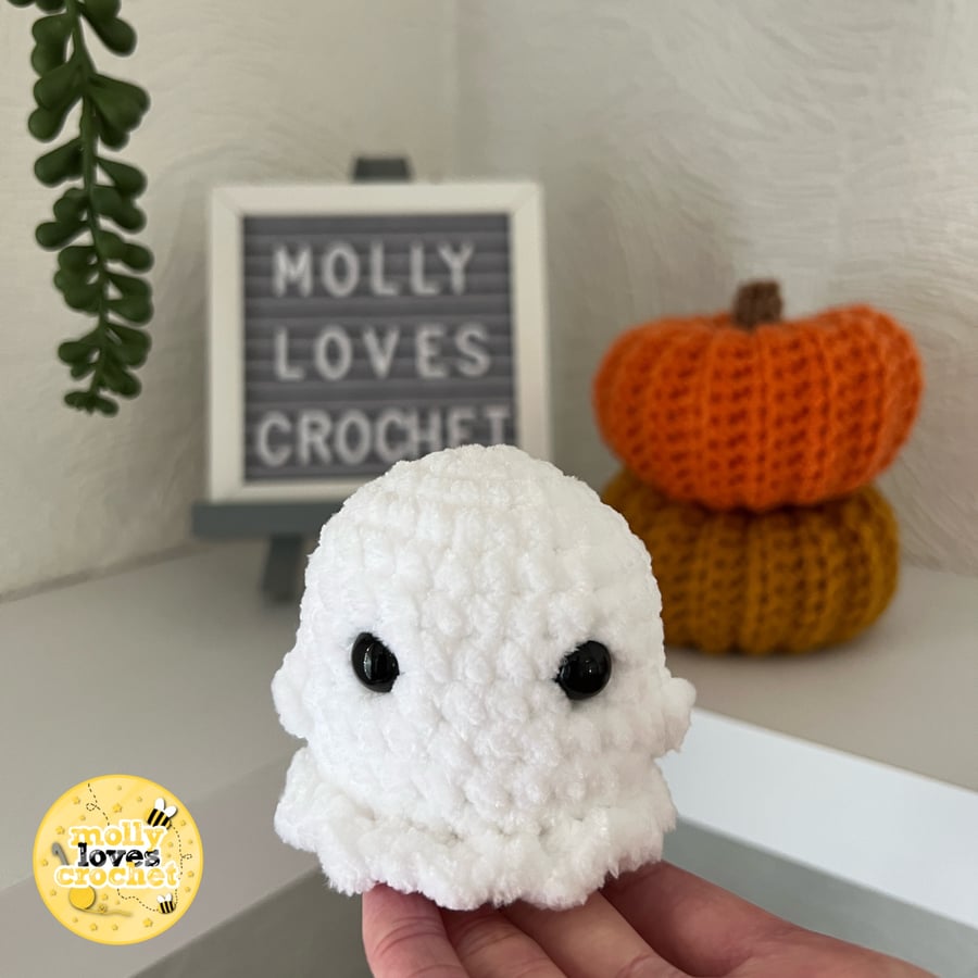 Mini Crochet Ghost Plushie 