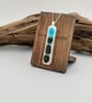 Fused Glass Pendant with Sterling Silver Chain - Image 1