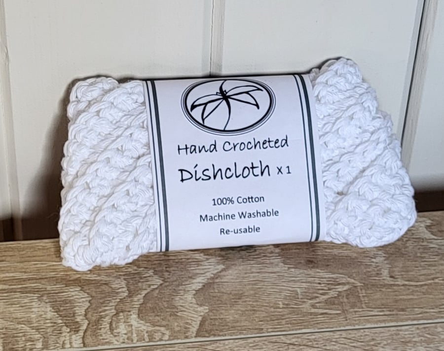 100% Cotton Crochet Loose-weave Dishcloth